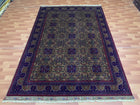 7'X10' Hand-Knotted Tribal Bukhara Wool Area Rug - Multi/Blue