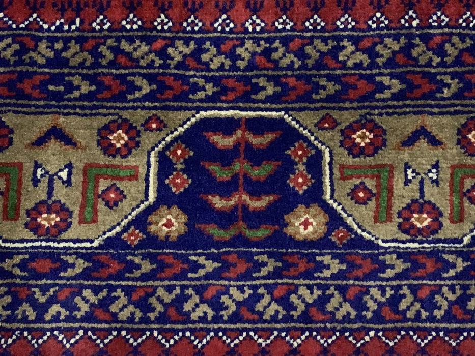 7'x10' Hand-Knotted Tribal Bukhara Multi/Blue Area Rug – KB Rugs