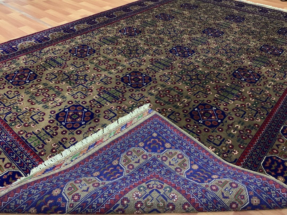 7'x10' Hand-Knotted Tribal Bukhara Multi/Blue Area Rug – KB Rugs