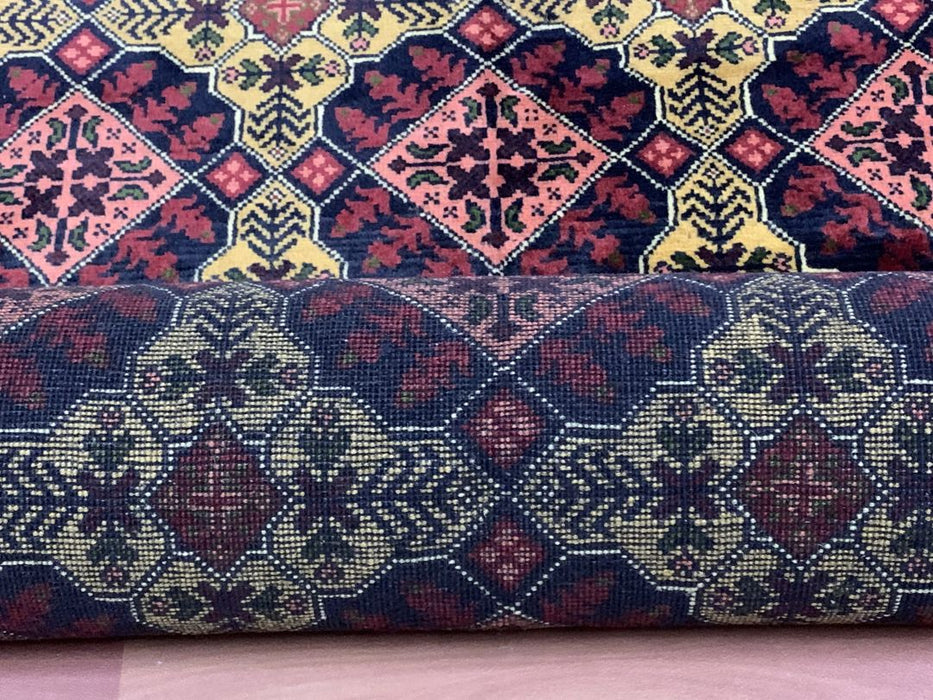 7'x10' Hand-Knotted Tribal Bukhara Multi/Red Area Rug – KB Rugs