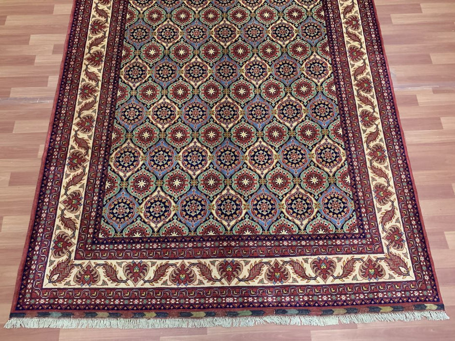 7' x 10' Tribal Hand Knotted 100% Wool Area rug