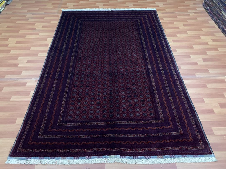 7' x 10' Tribal Bukhara Hand Knotted 100% Wool Area rug