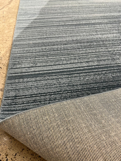 5'x8' Power-Loomed Modern Minimalist Style Grey/Black Area Rug – KB Rugs