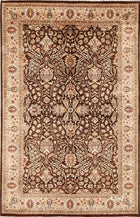 5'X8' Hand-Knotted Sutri Wool Area Rug- Beige/Brown