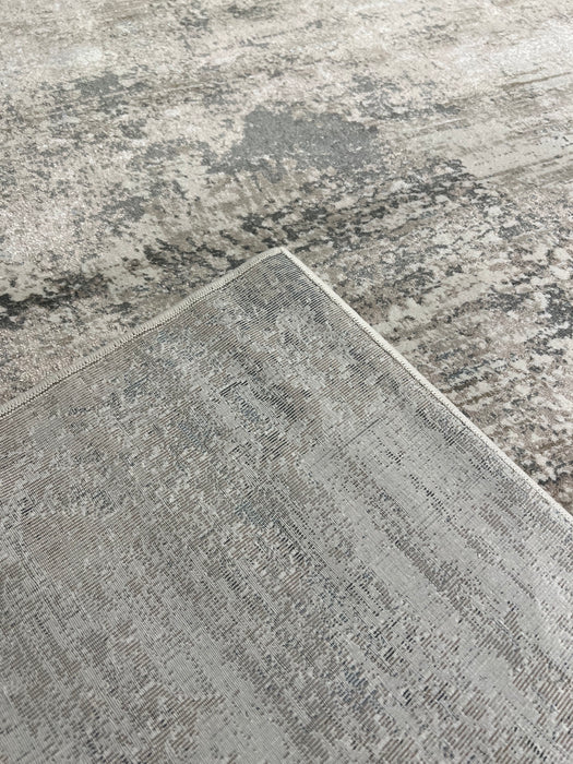 5'x8' Power-Loomed Modern Abstract Style Grey/Ivory Area Rug – KB Rugs