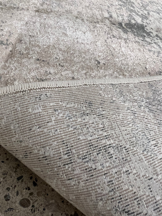 5'x8' Power-Loomed Modern Abstract Style Grey/Ivory Area Rug – KB Rugs