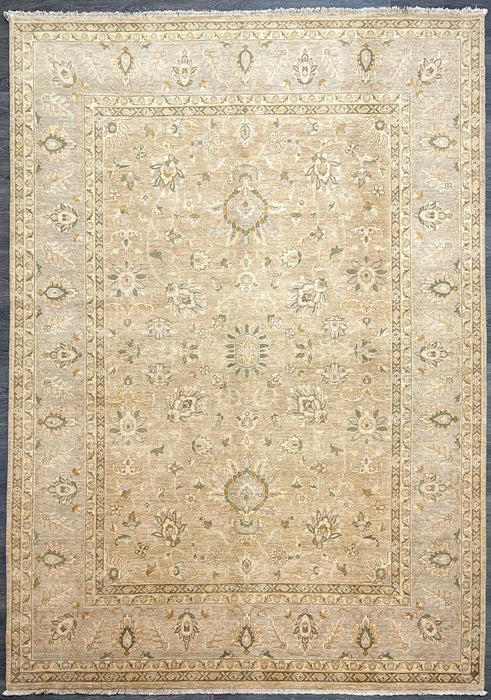 9'x12' Hand-Knotted Chobi Beige/Green Area Rug – KB Rugs