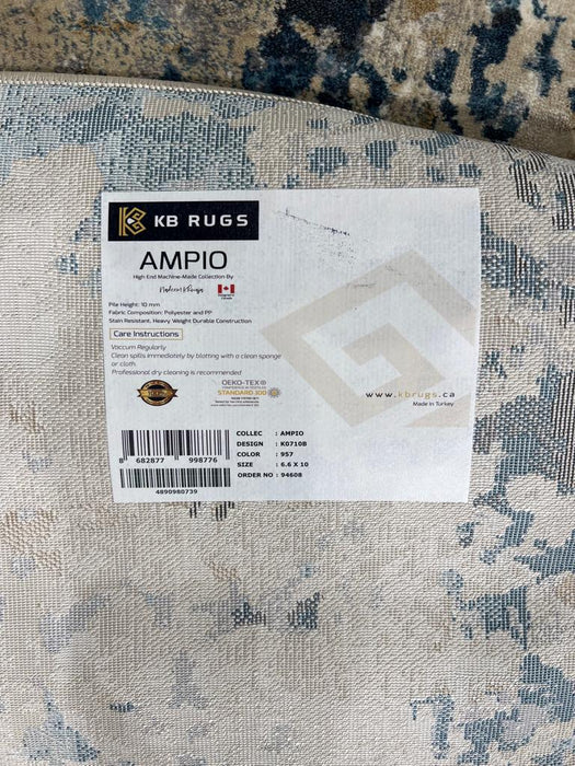 8'x11' Ampio High-Graded Polyester Machine Made Area Rug
