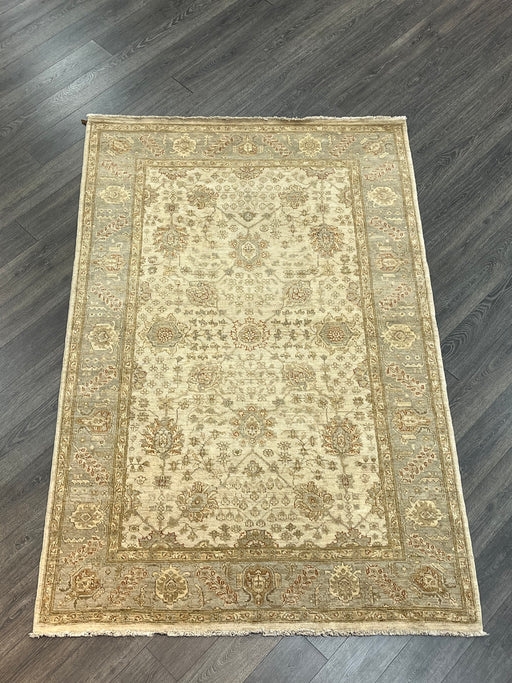 6'x9' Hand-Knotted Chobi Beige/Grey Area Rug – KB Rugs