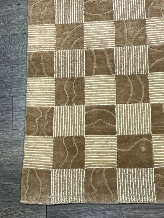 8'x10' Hand-Knotted Nepali Brown/Beige Area Rug – KB Rugs