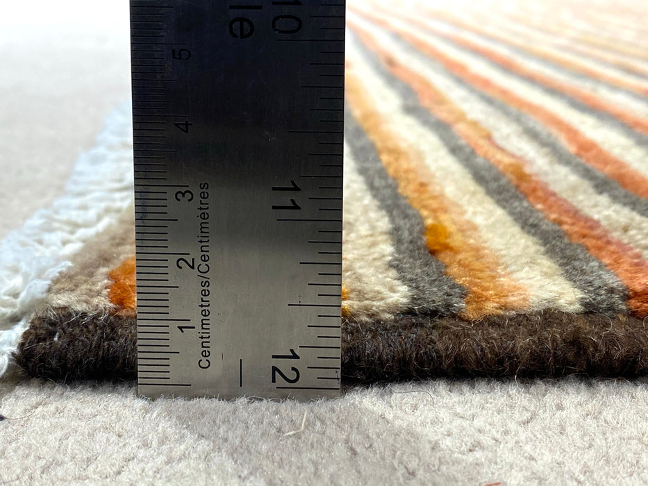 5'x8' Hand-Knotted Gebba Orange/Multi Area Rug – KB Rugs