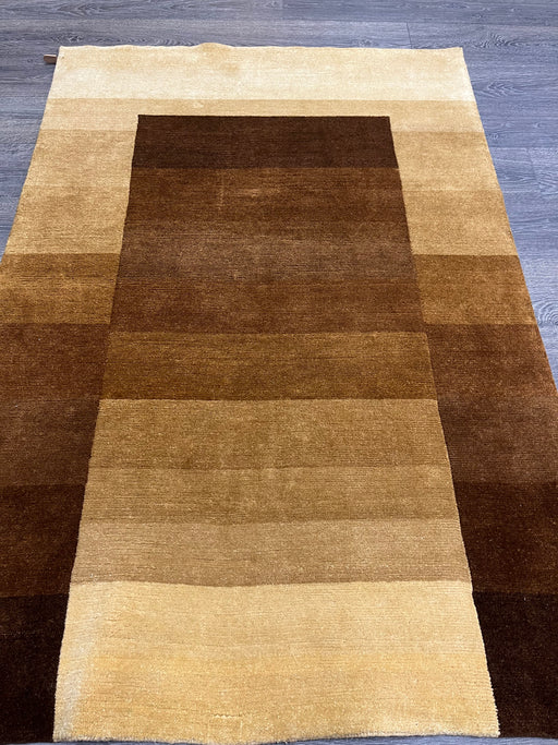 4'x6' Hand-Knotted Nepali Brown/Beige Area Rug – KB Rugs