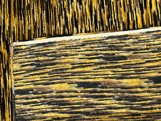 4'x6' Hand-Knotted Nepali Yellow/Black Area Rug – KB Rugs