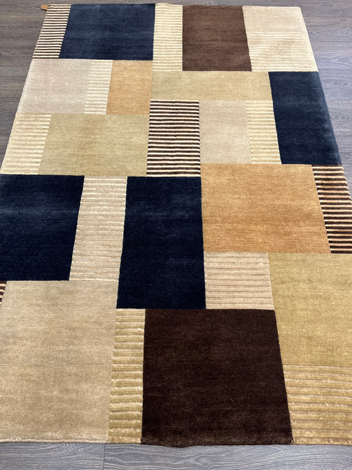 4'x6' Hand-Knotted Nepali Beige/Multi Area Rug – KB Rugs