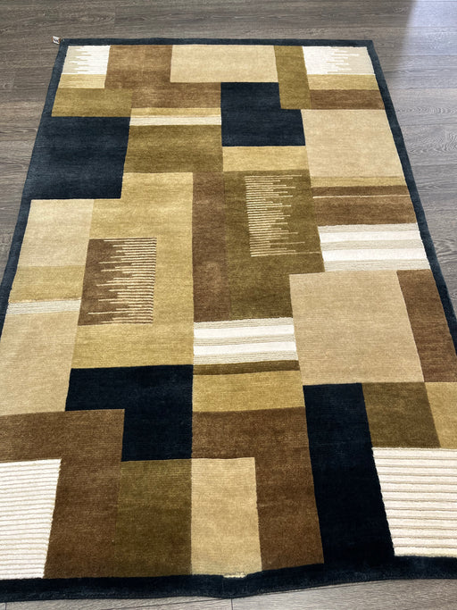 4'x6' Hand-Knotted Nepali Beige/Multi Area Rug – KB Rugs