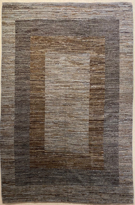 5'7x7'9 Single Knotted Gebba Hand Knotted 100% Wool Area rug