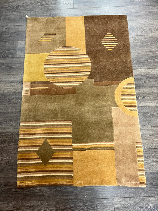 3'6"X5'5" Nepali Wool Area rug
