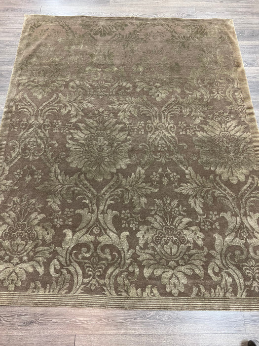 8'X10' Nepali Hand Knotted 100% Wool/Silk Area rug