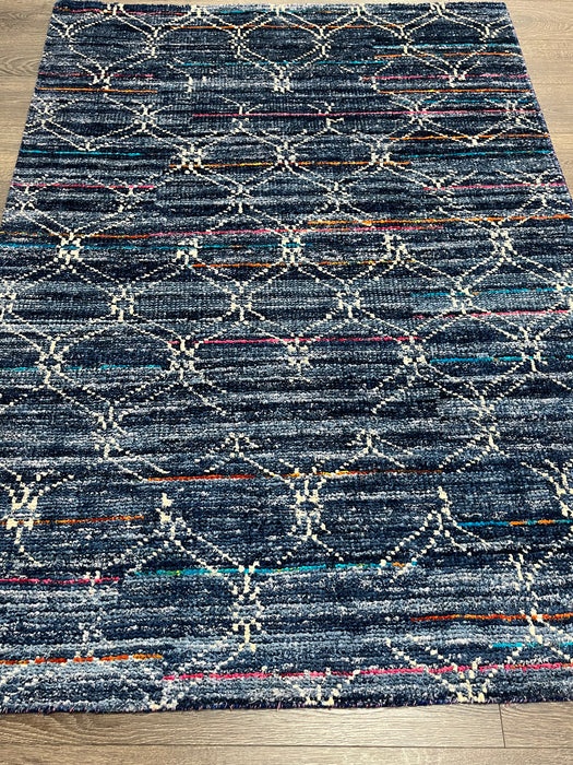 4'x6' Hand-Knotted Nepali Blue/Multi Area Rug – KB Rugs