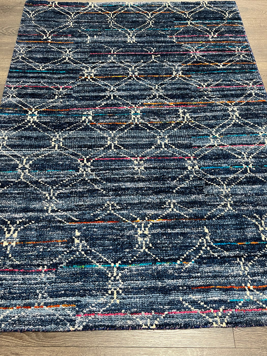 4'2"X5'10" Hand loom bamboo Area rug