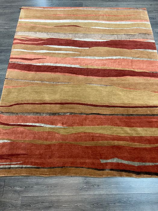 8'X10' Nepali Hand Knotted 100% Wool/Silk Area rug