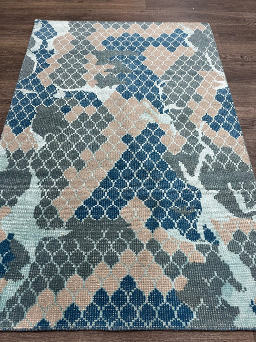 4'x6' Hand-Knotted Nepali Blue/Grey Area Rug – KB Rugs