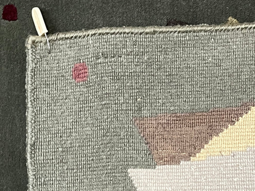 3'11"X5'10" Nepali Silk & Wool Area rug