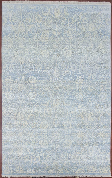 6'X9' Modern Hand Knotted 100% Wool Area rug