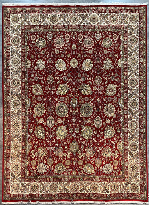 8'x10' Hand-Knotted Chobi Ivory/Red Area Rug – KB Rugs