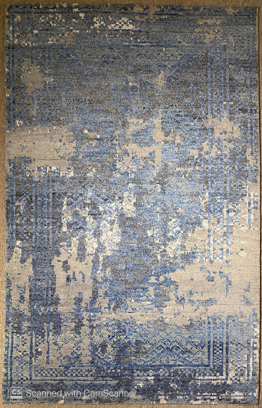 5'x8' Hand-Knotted Nepali Blue/Grey Area Rug – KB Rugs