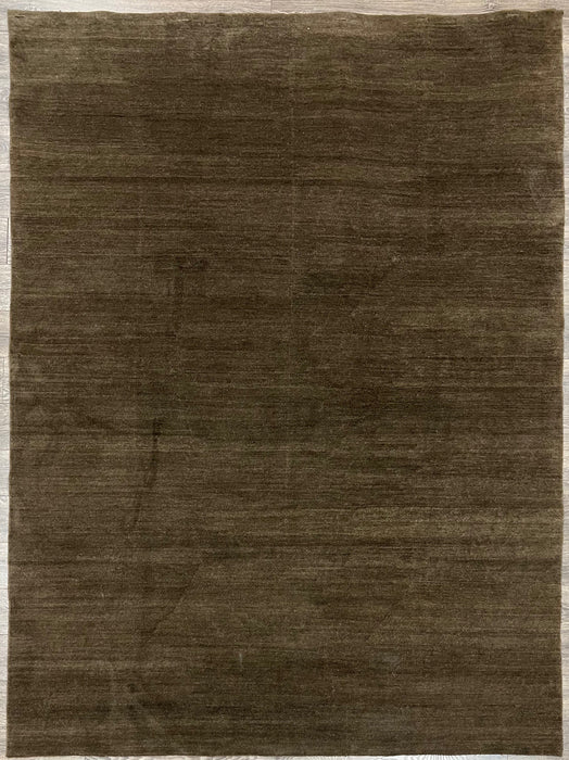 8'X10' Nepali Hand Knotted 100% Wool/Silk Area rug (Plain)