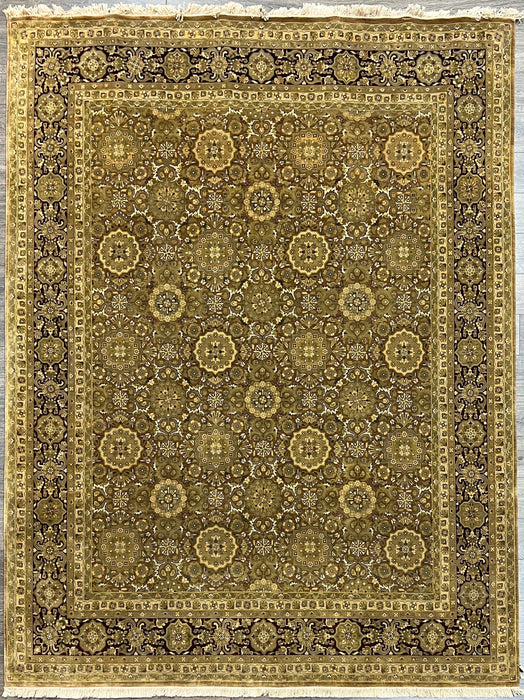 8'x10' Indo-persian Hand Knotted 100% Wool Area rug