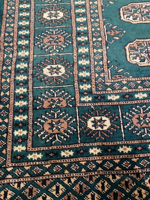 7'0X11’0 Persian Bukhara Hand Knotted 100% Wool Area rug