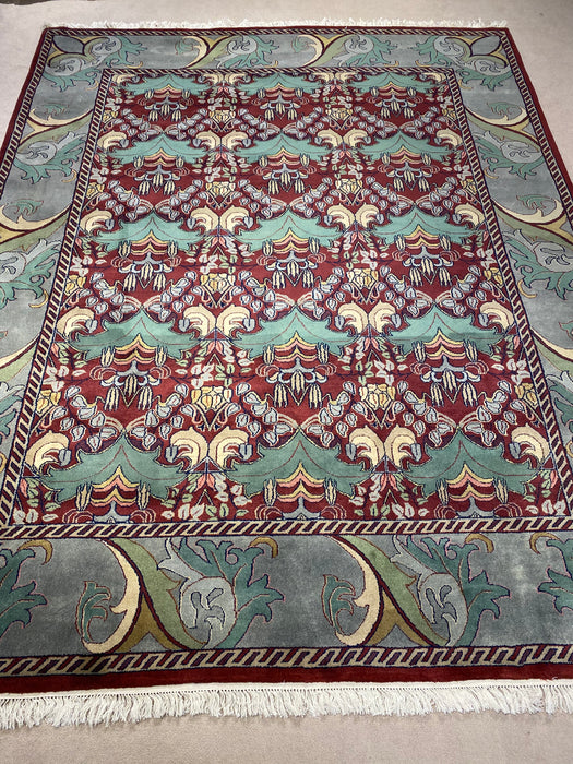 8'0X10’0 Indo Persian Hand Knotted 100% Wool Area rug