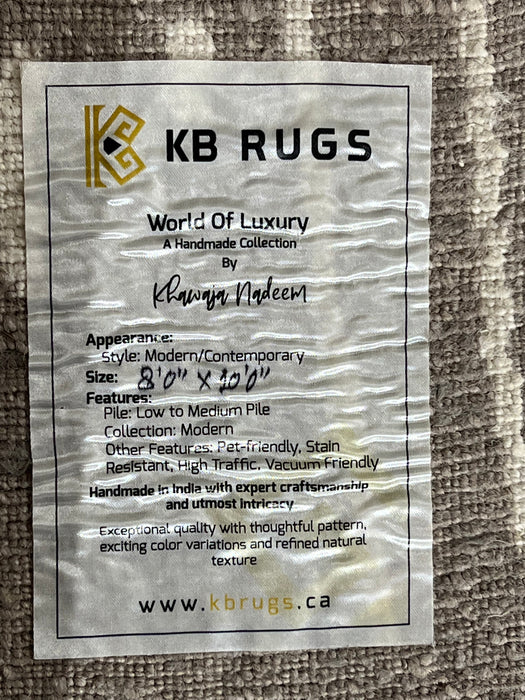 8'X10' Modern Hand Knotted 100% Wool Area rug (KB RUGS EXCLUSIVE)