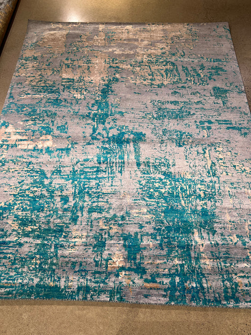 8'x10' Hand-Knotted Nepali Multi/Turquoise Area Rug – KB Rugs