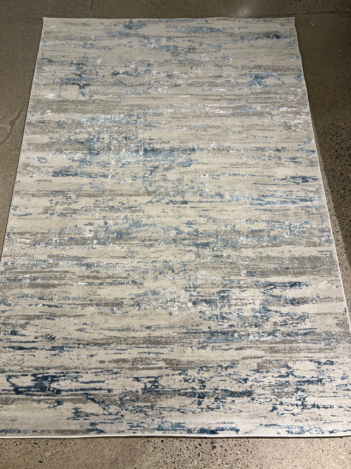 5'x8' Power-Loomed Contemporary Style Grey/Blue Area Rug – KB Rugs