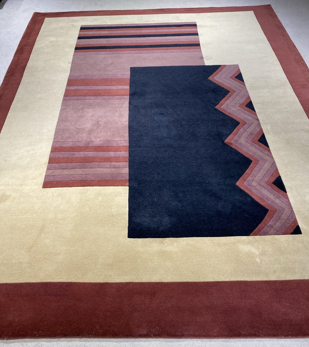 9'x12' Hand-Knotted Nepali Multi/Red Area Rug – KB Rugs