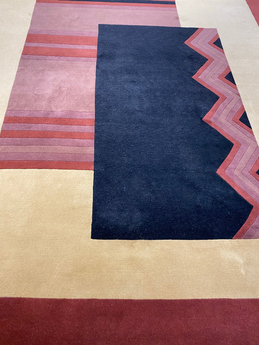 9'0X12’0 Nepali Hand Knotted 100% Wool Area rug