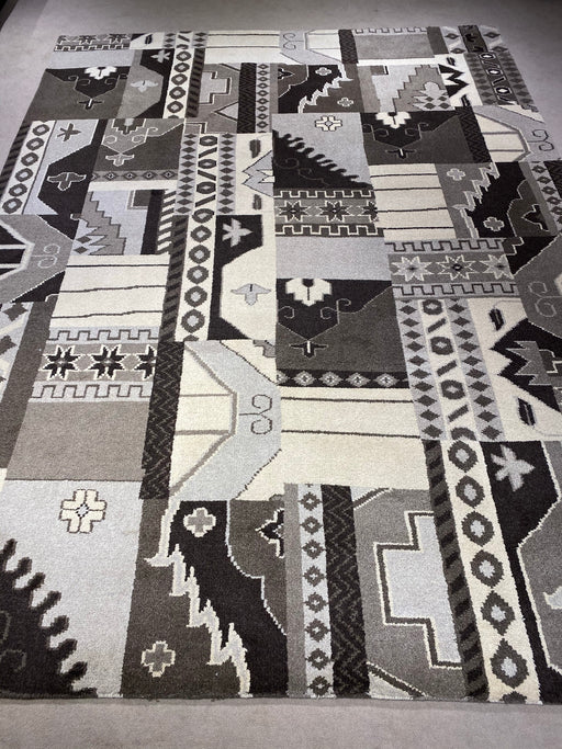 9'x12' Hand-Knotted Berber Multi/Grey Area Rug – KB Rugs