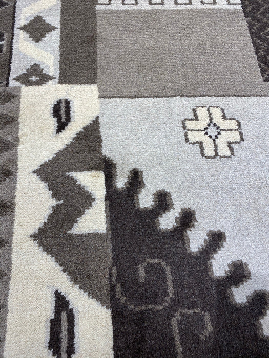 9'x12' Hand-Knotted Berber Multi/Grey Area Rug – KB Rugs