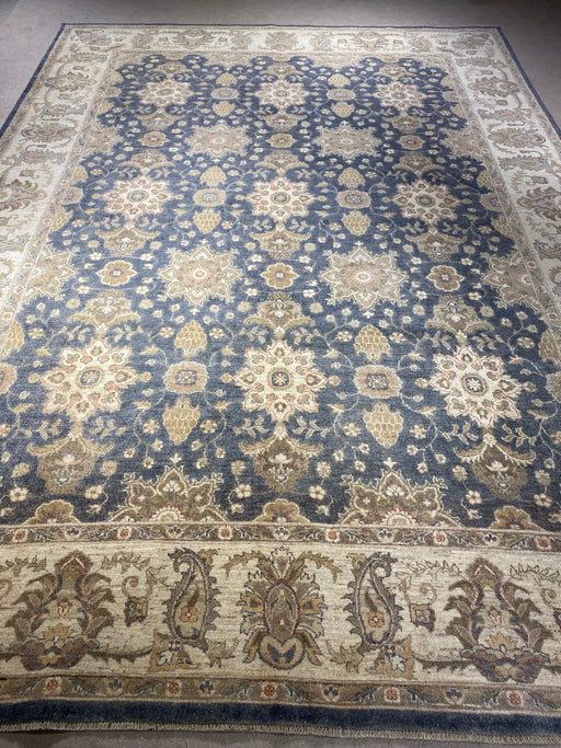 9'x12' Hand-Knotted Chobi Beige/Blue Area Rug – KB Rugs