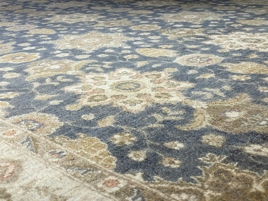 9'x12' Hand-Knotted Chobi Beige/Blue Area Rug – KB Rugs