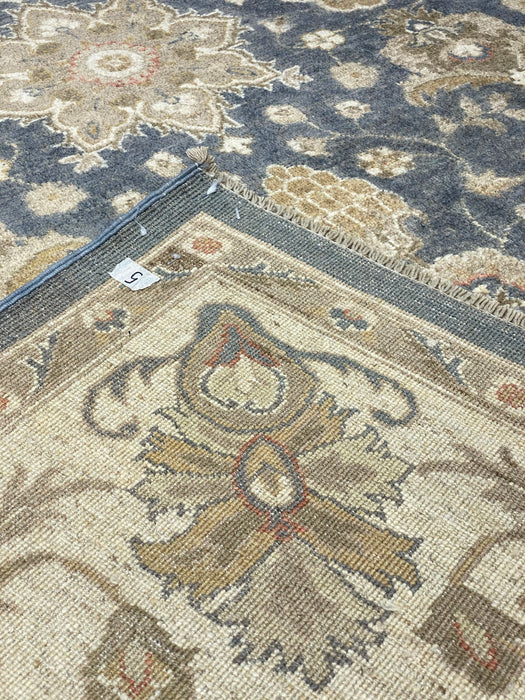 9'x12' Hand-Knotted Chobi Beige/Blue Area Rug – KB Rugs