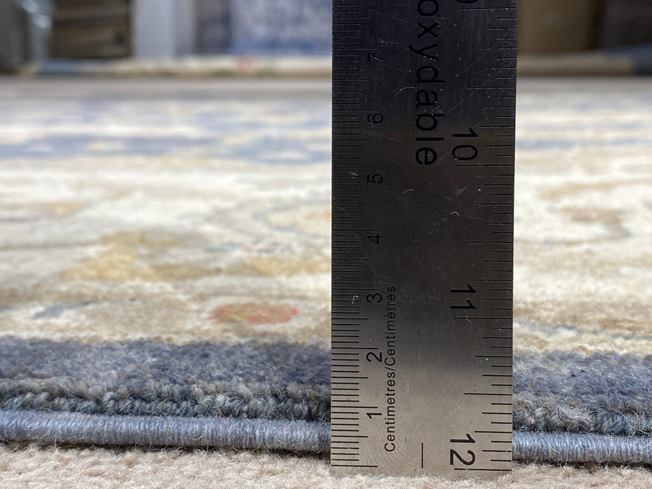 9'x12' Hand-Knotted Chobi Beige/Blue Area Rug – KB Rugs