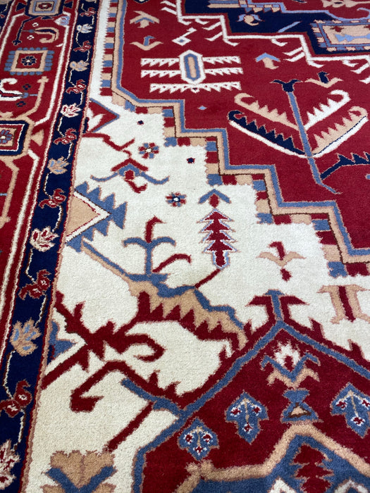 8'0X10'0 Indo-Persian Hand Knotted 100% Wool Area rug