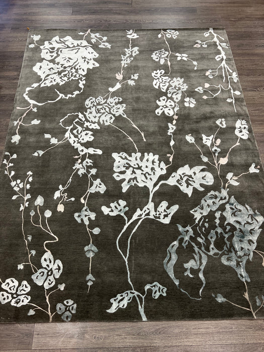 9'X11'11" nepali  Silk & Wool Hand Knotted Area Rug