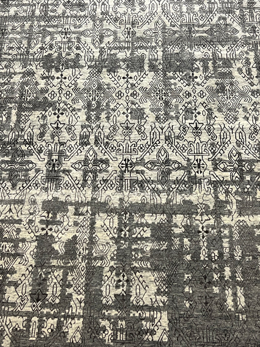 8'11" X11'11" nepali  Silk & Wool Hand Knotted Area Rug