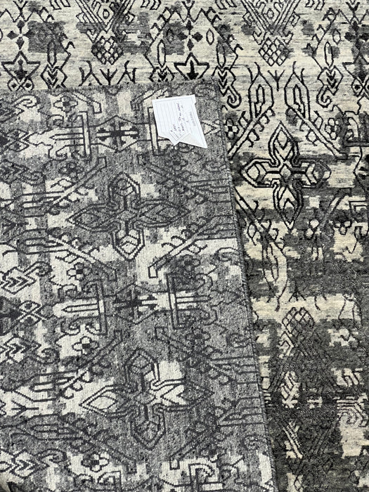 8'11" X11'11" nepali  Silk & Wool Hand Knotted Area Rug