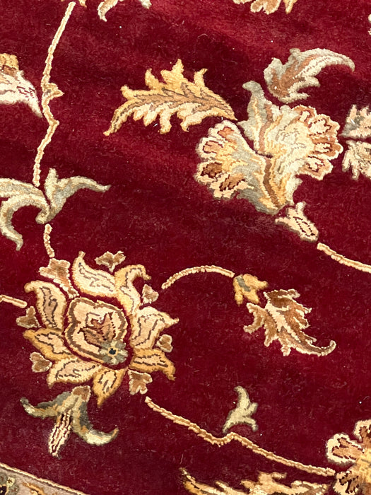 9'X12'2" silk flower Silk & Wool Hand Knotted Area Rug
